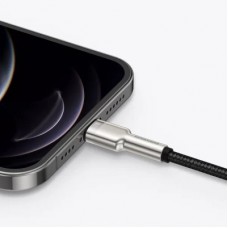 Дата кабель USB 2.0 AM to Lightning 0.25m 2.4A Cafule Series Meta black Baseus (CALJK-01) - Фото
