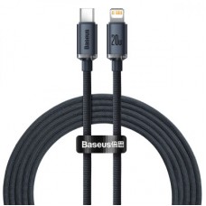 Дата кабель USB-C to Lightning 2.0m 20W Crystal Shine Series black Baseus (CAJY000301)