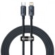 Дата кабель USB-C to Lightning 2.0m 20W Crystal Shine Series black Baseus (CAJY000301)