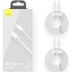 Дата кабель USB 2.0 AM to Lightning 1.5m 20W Simple WisdomKit (2PCS) white Baseus (TZCATLZJ-02) Дата кабель USB 2.0 AM to Lightning 1.5m 20W Simple WisdomKit (2PCS) white Baseus (TZCATLZJ-02)