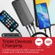Батарея універсальна Energizer 10000 mAh 15 W, USB-А, 2*USB-C, Black (UE10050CC)