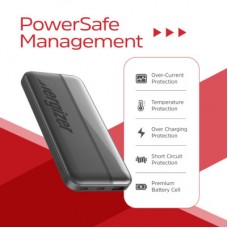 Батарея універсальна Energizer 10000 mAh 15 W, USB-А, 2*USB-C, Black (UE10050CC) - Фото
