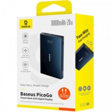 Батарея універсальна Baseus 10000 mAh PicoGo 20W PD, QC, USB-A, 2*USB-C, Black (P10076801123-00) Батарея універсальна Baseus 10000 mAh PicoGo 20W PD, QC, USB-A, 2*USB-C, Black (P10076801123-00) - Фото