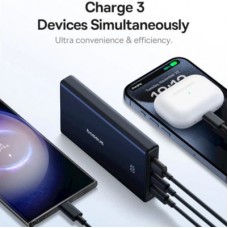 Батарея універсальна Baseus 10000 mAh PicoGo 20W PD, QC, USB-A, 2*USB-C, Black (P10076801123-00) Батарея універсальна Baseus 10000 mAh PicoGo 20W PD, QC, USB-A, 2*USB-C, Black (P10076801123-00) - Фото