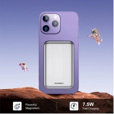 Батарея універсальна Choetech Magnetic Wireless 5000 mAh 10 W, USB-A, USB-C In/Out (B655/6932112104779) - Фото