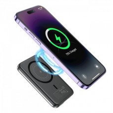 Батарея універсальна Choetech Magnetic Wireless 5000 mAh 10 W, USB-A, USB-C In/Out (B655/6932112104779) - Фото
