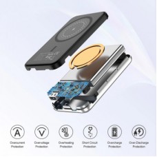 Батарея універсальна Choetech Magnetic Wireless 5000 mAh 10 W, USB-A, USB-C In/Out (B655/6932112104779) - Фото