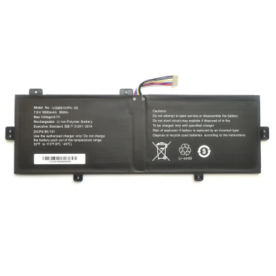 Акумулятор для ноутбука Vinga Iron S140 YJ3582133P (K148) 10 (7)-pin, 4800 mAh (36.48Wh), 2cell, 7.6 V, Li-Pol AlSoft (A47914)