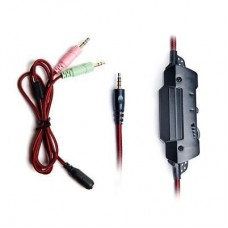 Наушники REAL-EL GDX-7600 Black/Red (EL124100028) - Фото