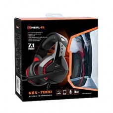 Наушники REAL-EL GDX-7800 Black/Red (EL124100027) - Фото