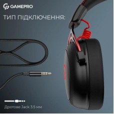 Навушники GamePro Asgard Skald Origin Black/Red (HS850BR) - Фото