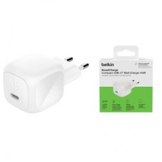 Зарядний пристрій Belkin USB-C PD45W PPS white (WCA013KQWH) - Фото