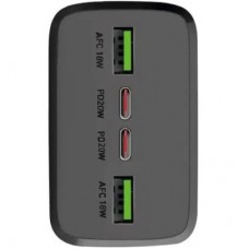 Батарея универсальная SBS 30000mAh 20W PD,QC, 2xUSB-A, 2xUSB-C Black (TTBB30000PD20K) - Фото