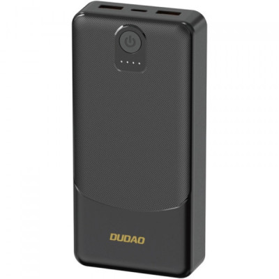 Батарея універсальна Dudao 10000 mAh K10 12W, 2*USB-A, USB-C(IN), Black (6977196682164)
