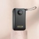 Батарея универсальная Dudao 20000mAh K14+ 22.5W, PD, QC, USB-A, USB-C(In/Out), with built-in USB-C/Lightning cables, Black