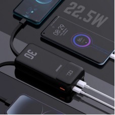 Батарея универсальная Dudao 30000mAh K15 MAX 22.5W, PD, QC, USB-A, Lightning, USB-C(In/Out), with USB-C/Lightning cables - Фото