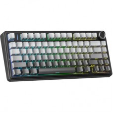 Клавиатура Aula F75 Gasket Reaper Switch Hot-Swap RGB Bluetooth/Wireless/USB UA Black/Grey (6948391209913) - Фото