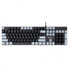 Клавиатура Vinga KBGM-090 LED Blue Switch USB Grey/Black (KBGM-090BL Grey/Black) - Фото