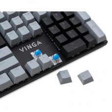 Клавиатура Vinga KBGM-090 LED Blue Switch USB Grey/Black (KBGM-090BL Grey/Black) - Фото