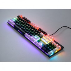 Клавіатура Vinga KBGM-095 LED Orange Switch USB White/Black (KBGM-095Y White/Black) - Фото