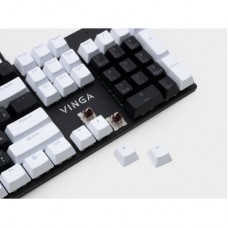 Клавіатура Vinga KBGM-095 LED Brown Switch USB White/Black (KBGM-095BR White/Black) - Фото