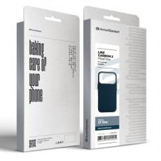 Чохол для мобільного телефона Armorstandart LikeCarbon2 MagCase Apple iPhone 17 Pro Kevlar Dark Blue (ARM88554) Чохол для мобільного телефона Armorstandart LikeCarbon2 MagCase Apple iPhone 17 Pro Kevlar Dark Blue (ARM88554) - Фото