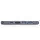 Концентратор Baseus USB-C Thunderbolt 7-in-1 2xUSB 3.0 + 1xUSB-C PD + HDMI 4K60Hz + SD/TF + 1xRJ45 1000Mbps gray (CAHUB-L0G)