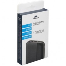 Батарея універсальна RivaCase 10000 mA, 10 W, black (VA2031) - Фото