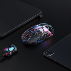 Мышка GravaStar Mercury X Pro 8K RGB Wireless/Bluetooth/USB Neon Graffiti (GS_X_PRO_CG_BLK) - Фото