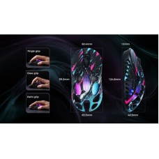Мышка GravaStar Mercury X Pro 8K RGB Wireless/Bluetooth/USB Neon Graffiti (GS_X_PRO_CG_BLK) - Фото