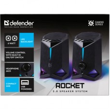 Акустична система Defender Rocket 6 Вт USB Black (65094) - Фото