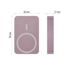 Батарея універсальна EMOS 10000 mAh WI1046, 20W, Wireless, salmon (B0551S) - Фото