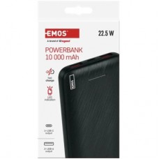 Батарея універсальна EMOS 10000 mAh AlphaQ3, 22.5W, black (B0571B) - Фото