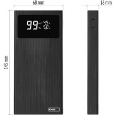 Батарея універсальна EMOS 10000 mAh BETAQ 10, 22.5W, black (B0531B) - Фото
