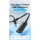Дата кабель USB 2.0 AM/AF 10.0m Active black Vention (CBKBL)