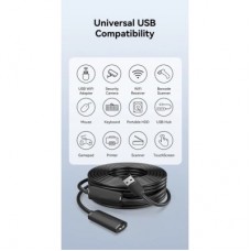 Дата кабель USB 2.0 AM/AF 10.0m Active black Vention (CBKBL) - Фото