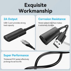 Дата кабель USB 2.0 AM/AF 15.0m Active black Vention (CBKBN) - Фото