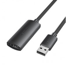 Дата кабель USB 2.0 AM/AF 25.0m Active black Vention (CBKBS) - Фото