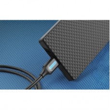 Дата кабель USB 2.0 AM to Mini 5P 0.5m black Vention (COMBD) - Фото