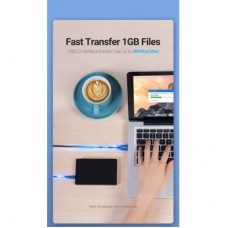 Дата кабель USB 2.0 AM to Mini 5P 2.0m black Vention (COMBH) - Фото