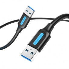 Дата кабель USB 3.0 AM/AM 3.0m black Vention (CONBI) - Фото