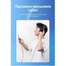 Дата кабель USB-C to Micro 5P 1.5m 2A black Vention (COVBG) - Фото