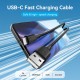 Дата кабель USB 2.0 AM to USB-C 1.0m 3A black Vention (CTHBF)
