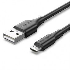 Дата кабель USB 2.0 AM to Micro 5P 1.0m 2A black Vention (CTIBF) - Фото