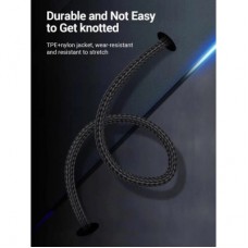 Дата кабель USB-C to USB-C 1.0m 5A aluminum gray Vention (TAEHF) - Фото