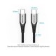 Дата кабель USB-C to USB-C 2.0m 5A aluminum gray Vention (TAEHH)