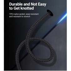 Дата кабель USB-C to USB-C 2.0m 5A aluminum gray Vention (TAEHH) - Фото