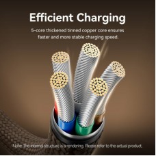 Дата кабель USB-C to USB-C 1.0m 3A aluminum gold Vention (TRDJF) - Фото
