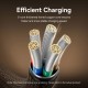 Дата кабель USB-C to USB-C 1.0m 3A aluminum gold Vention (TRDJF)
