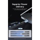 Дата кабель USB-C to USB-C 1.5m 240W aluminum black Vention (TREBG)